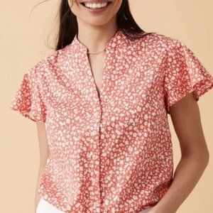 UNTUCKit Stephanie Blouse - Orange Floral
